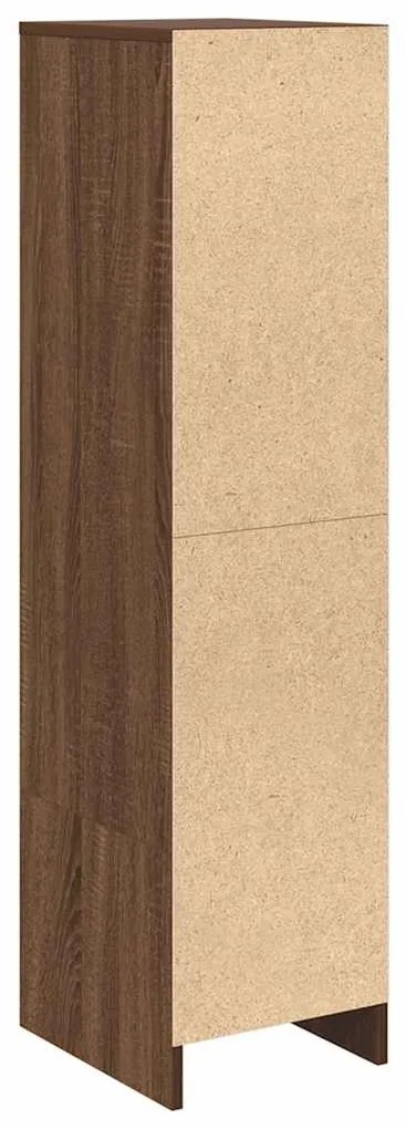 Aparador alto 29,5x34x119,5cm deriv. madeira carvalho castanho