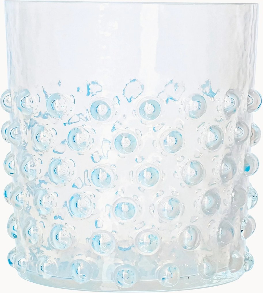 Copos artesanais Opaline Hobnail, conjunto de 2