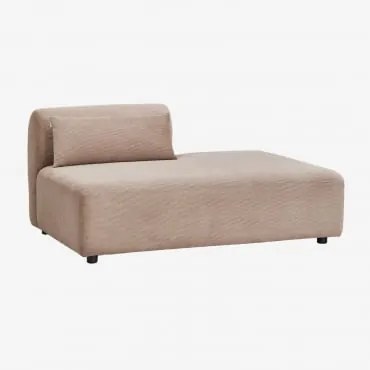 Módulo Divã Direito Para Sofá Modular Fogler Bombazina Castanho Camel - Sklum