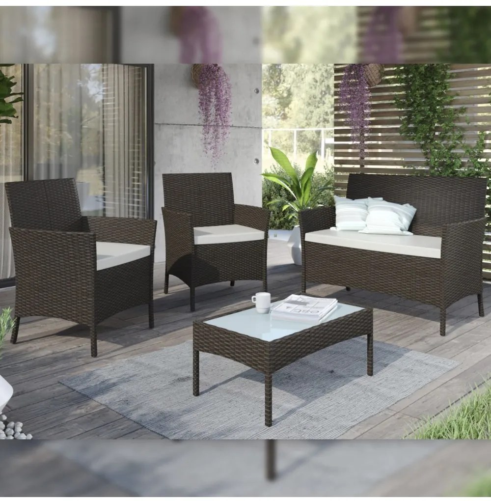 DUDECO - Conjunto Exterior Fiji Castanho