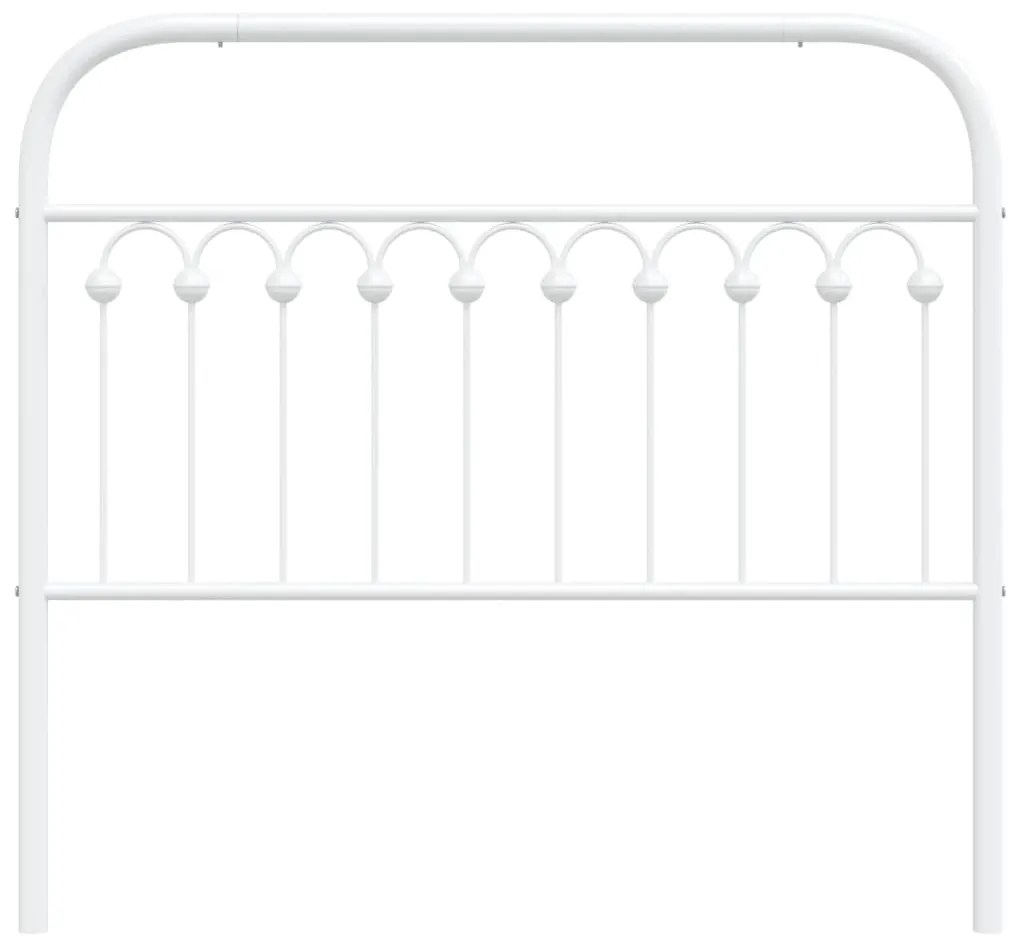 Cabeceira de cama 107 cm metal branco