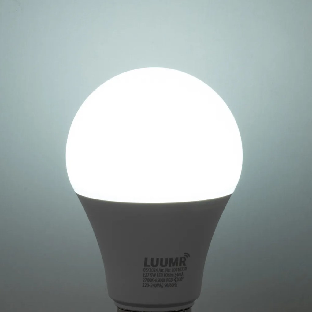 Lâmpada LED inteligente E27 regulável A60 9W 806 lm 2700K-6500K