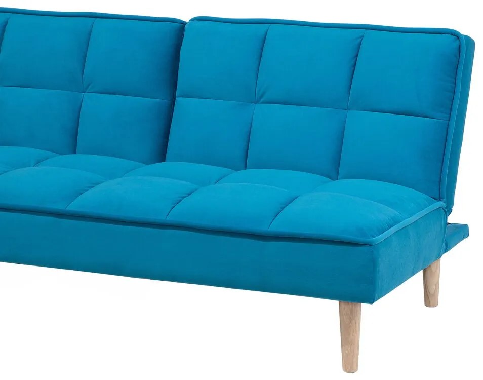 Sofá-cama azul SILJAN Beliani