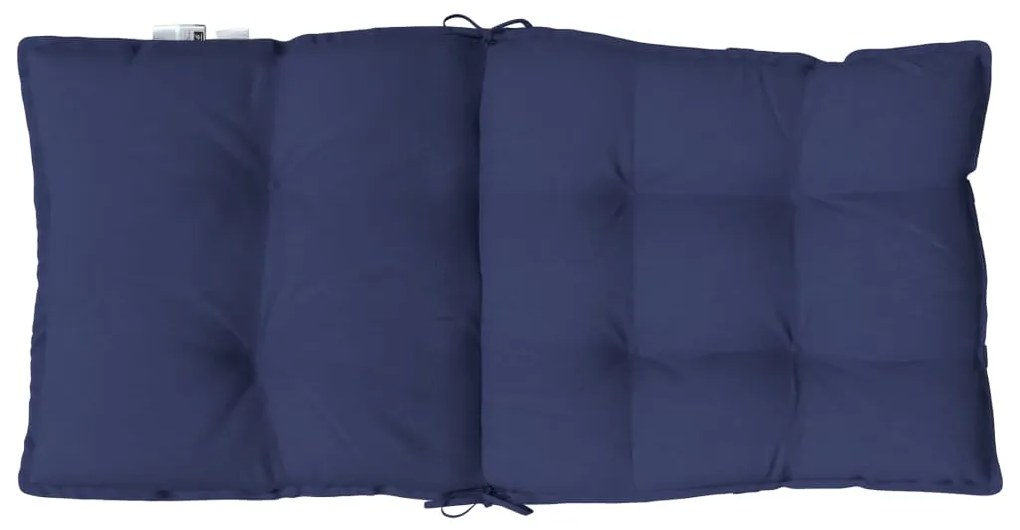 Almofadões cadeira encosto baixo 4 pcs oxford azul-marinho