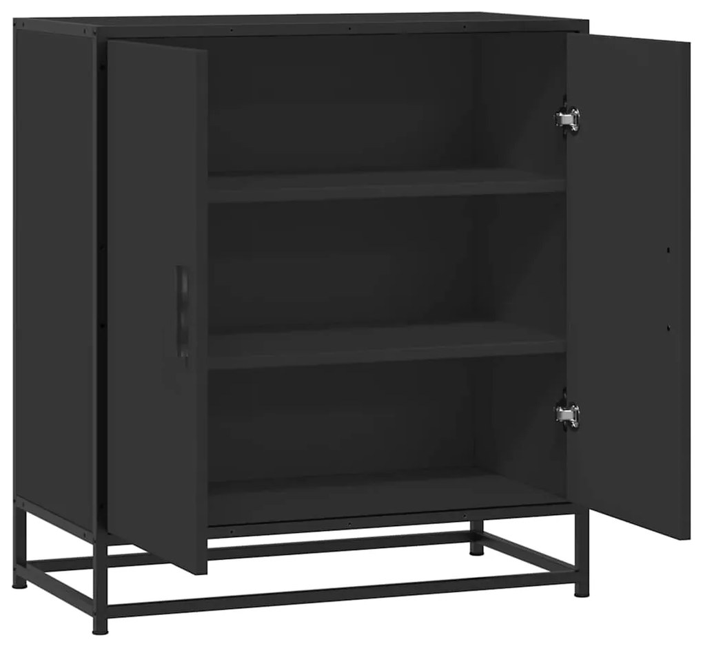 Aparador 68x35x76 cm derivados de madeira/metal preto