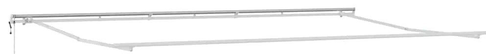 Toldo Retrátil Vermelho e branco 600 × 300 cm Vermelho e branco