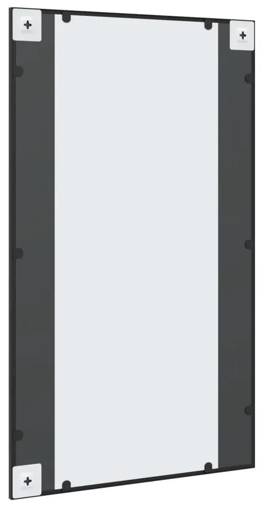 Espelho de parede retangular 60x100 cm ferro preto