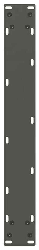 Pés para mesa de jantar em formato de U, 2 peças, antracite, 70x(72-73