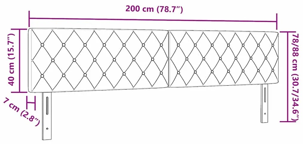 Cabeceira LED com botão de cristal, estofada em veludo preto de 100 cm