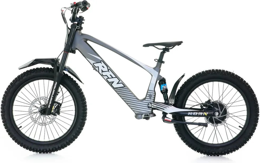 Bicicleta elétrica infantil sem pedais 750W 20" 36V 7.5Ah RXF EVO-RACING Cinzenta