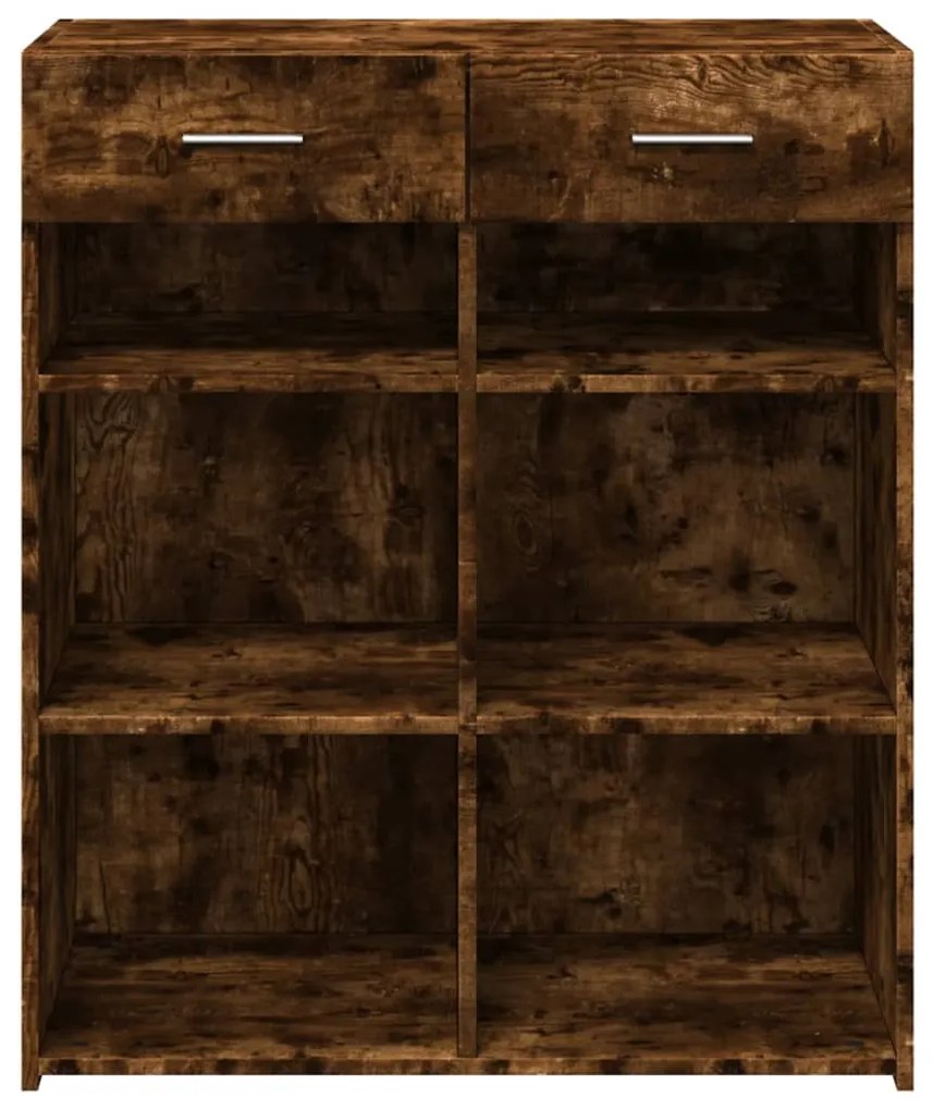 Aparador 80x42,5x93 cm derivados de madeira carvalho fumado
