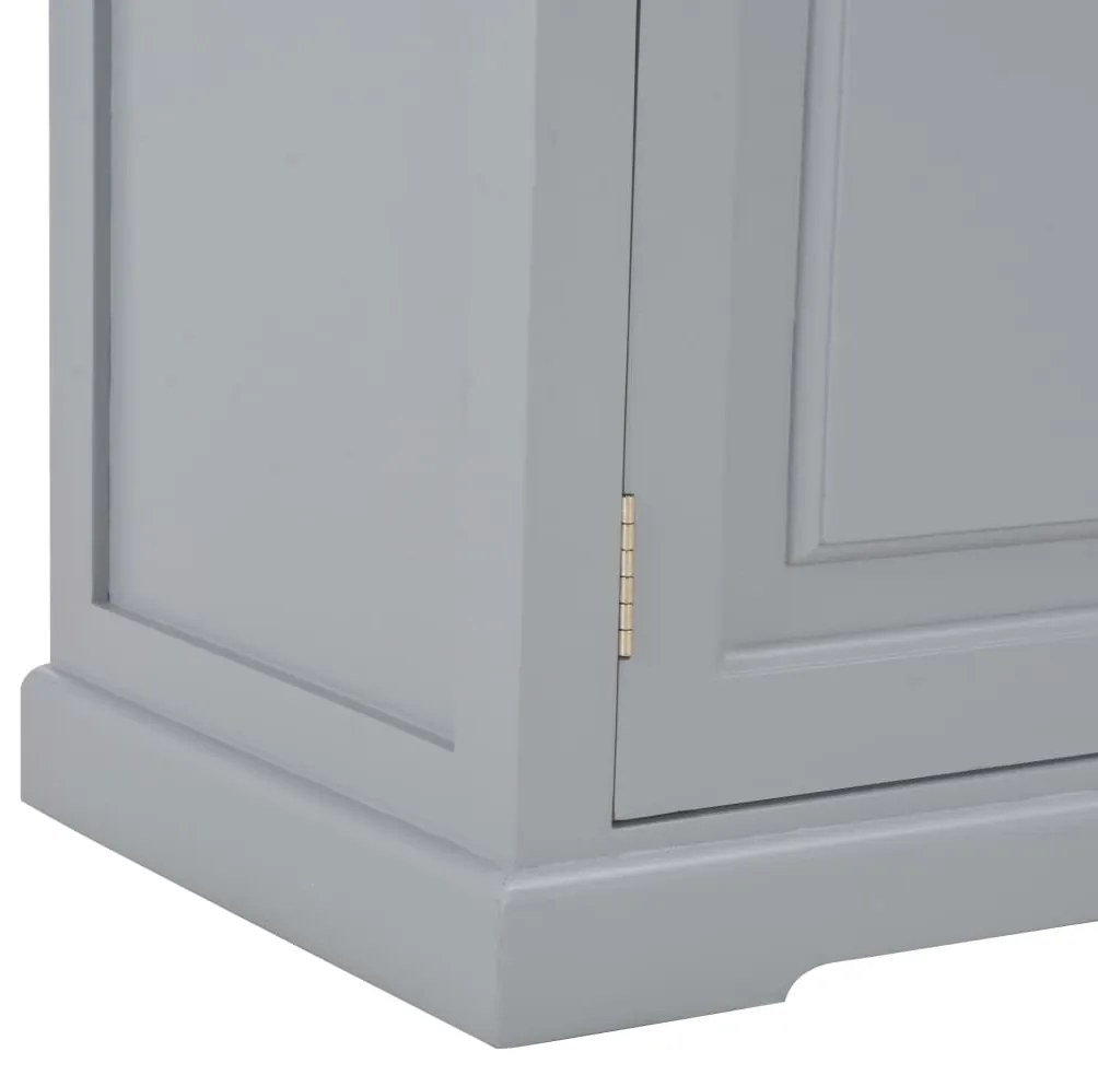 Móvel de TV 120x30x40 cm madeira cinzento