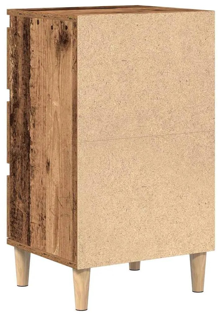 Criado-mudo vidaXL Madeira Velha 40x35x70 cm Madeira Engenharia