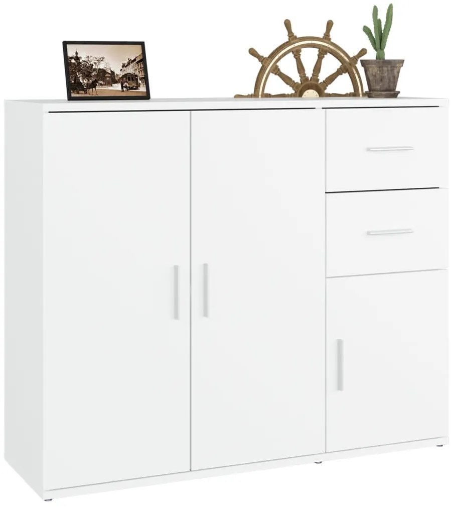 Aparador 91x29,5x75 cm derivados de madeira branco