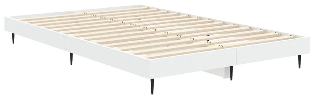 Estrutura de cama 120x190 cm derivados de madeira branco