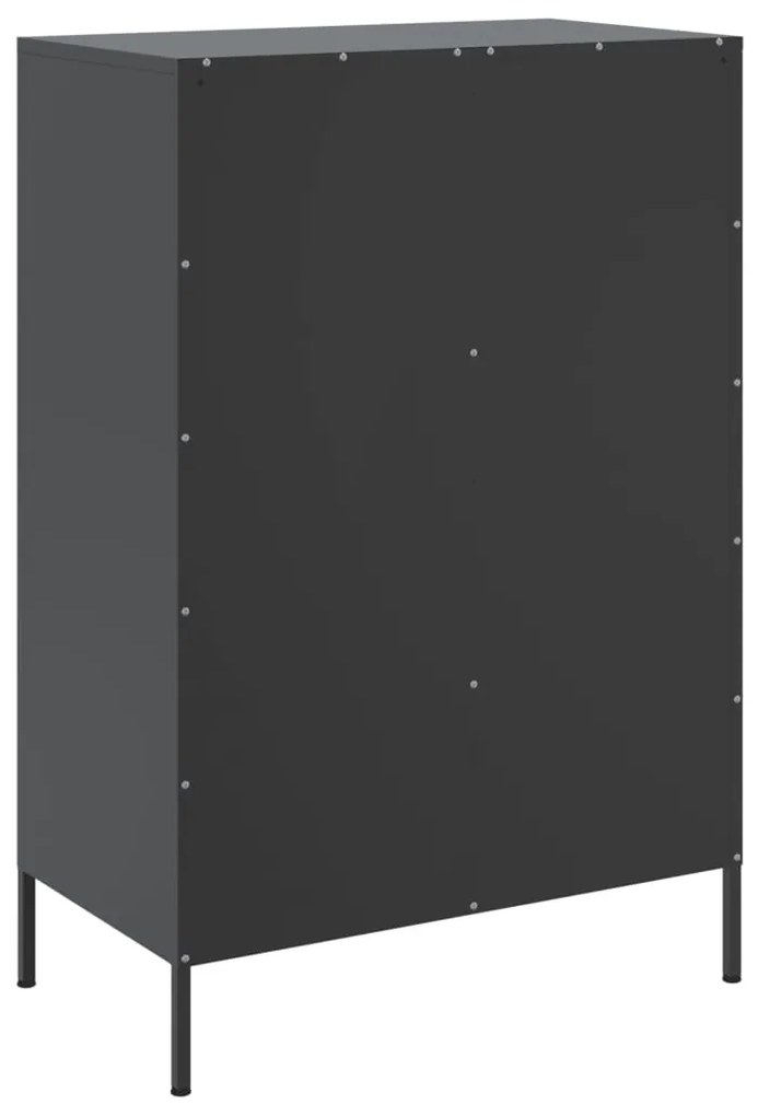 Móvel alto 68x39x101,5 cm aço preto