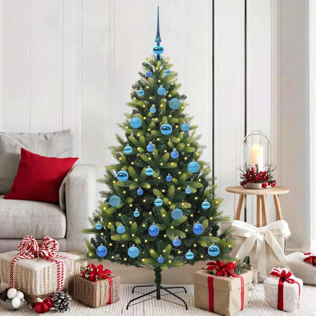 vidaXL Árvore de Natal Artificial com Hastes Flexíveis 150 LEDs 150 cm