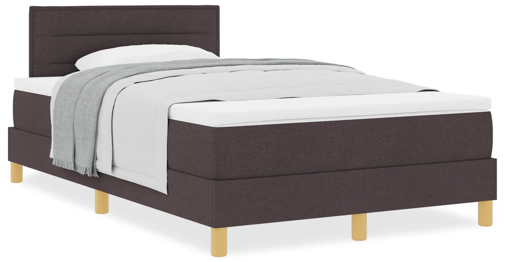 Cama Box Spring com Colchão Castanha 120x200 cm Tecido