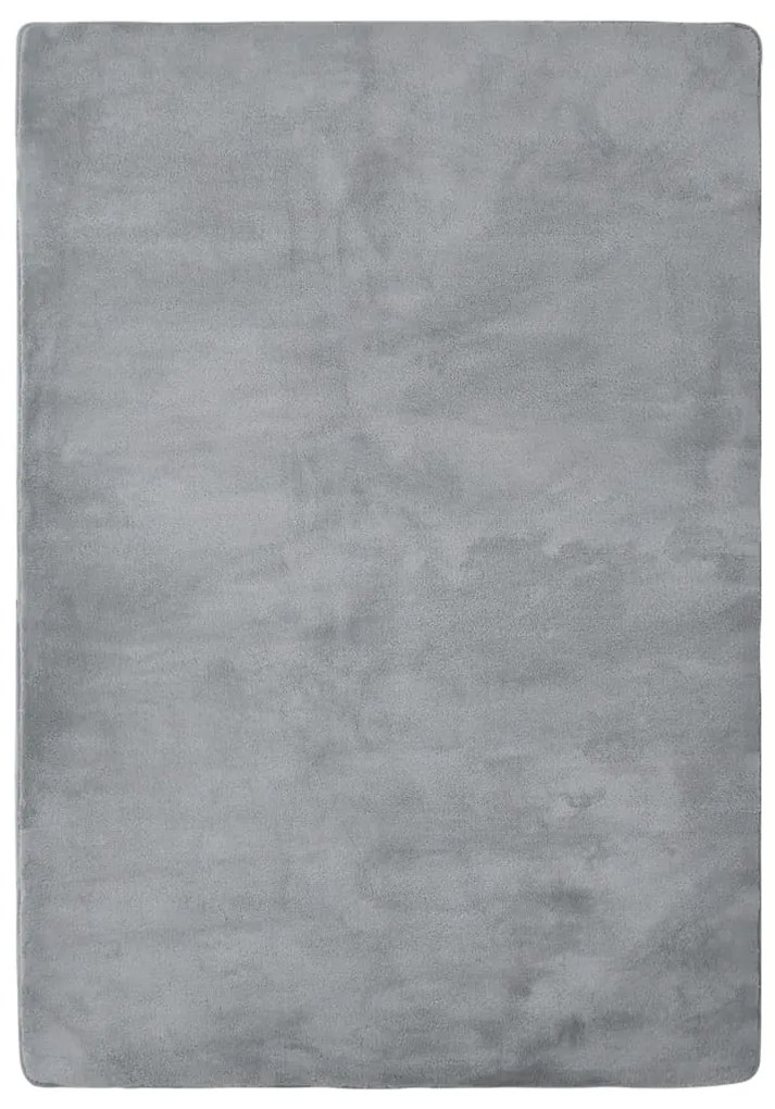 vidaXL Tapete teddy 170x120 cm cinzento