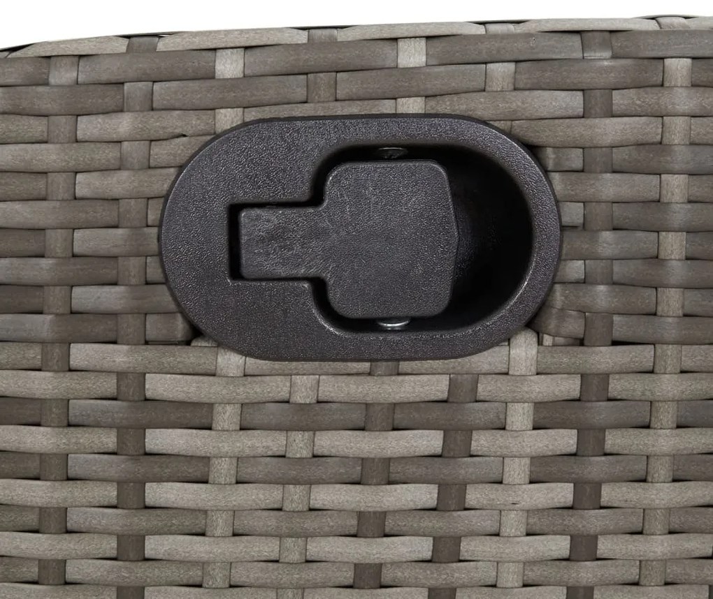 9 pcs conjunto de jantar p/ jardim com almofadões vime PE bege