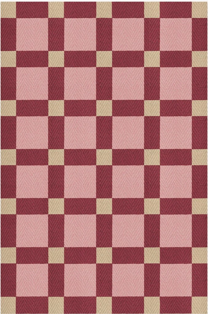 Tapete em juta artesanal Plum Punsch