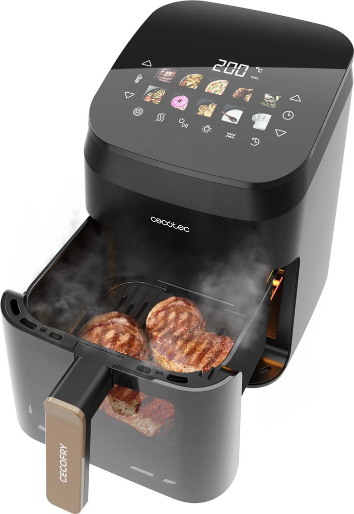Fritadeira com dupla resistência Cecofry&Grill Smokin' 4500 com 4.5 litros de capacidade e 1900 W