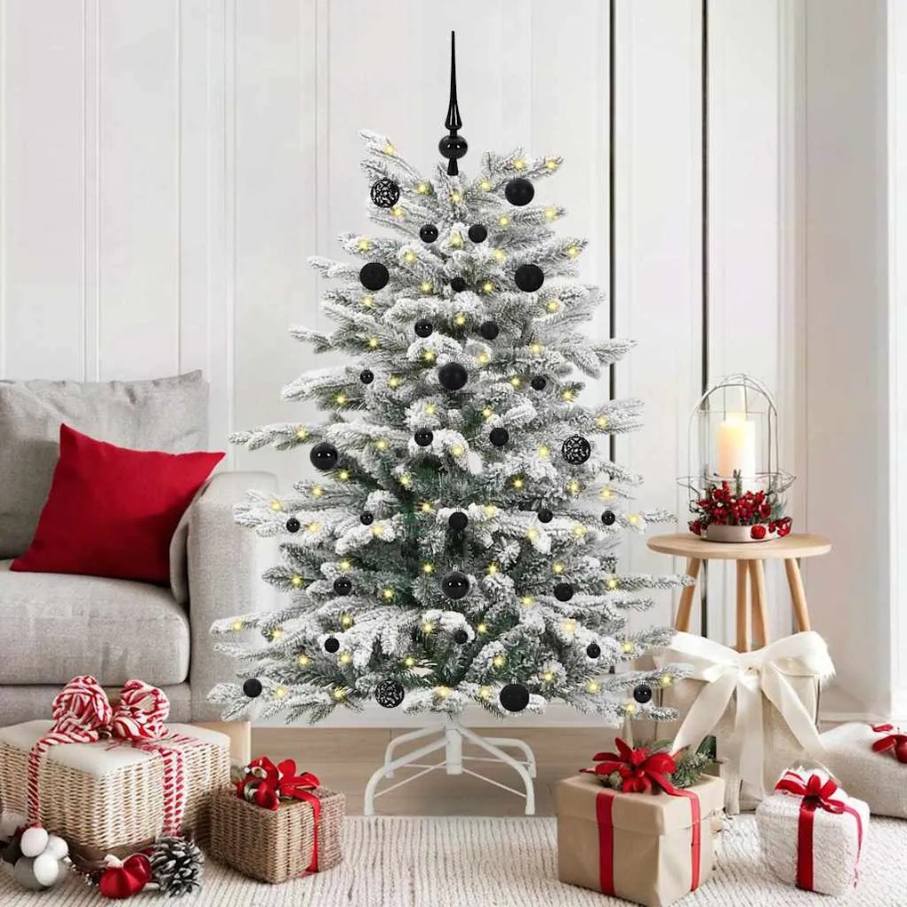 vidaXL Árvore de Natal Articulada Artificial Branco 150 cm PE e PVC