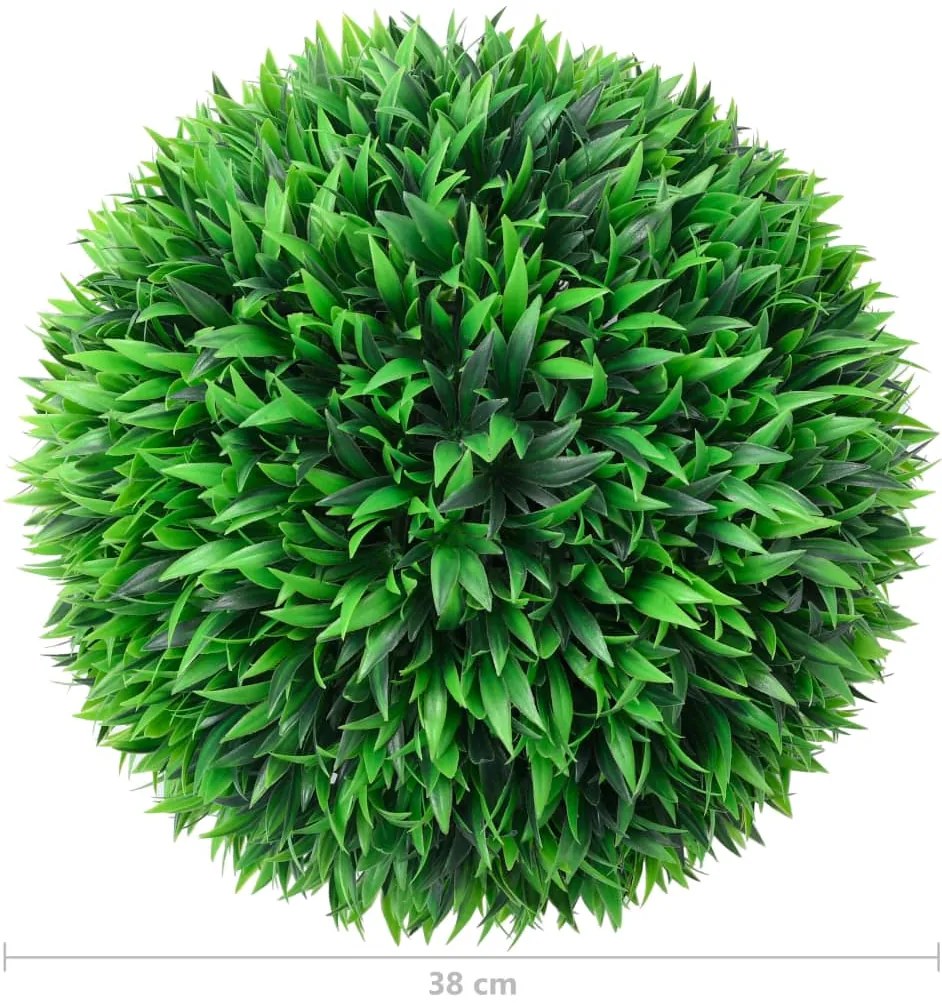 Bolas de buxos artificiais 2 pcs 38 cm