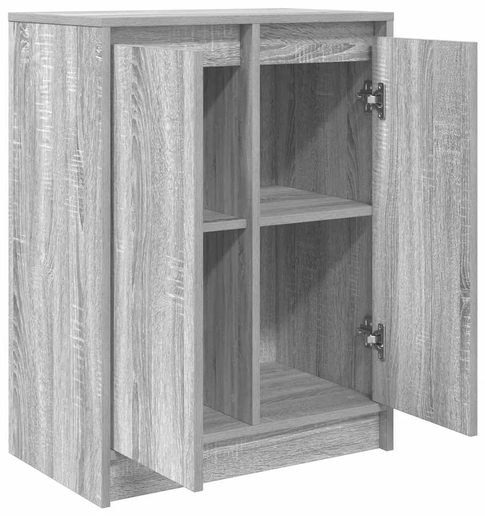 Aparador 57x34x76 cm derivados de madeira cinzento sonoma