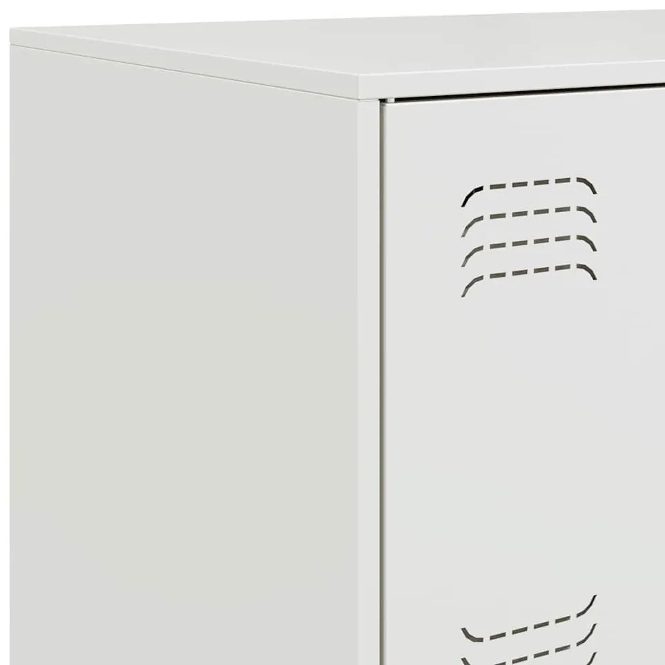 Aparador 67x39x107 cm aço branco