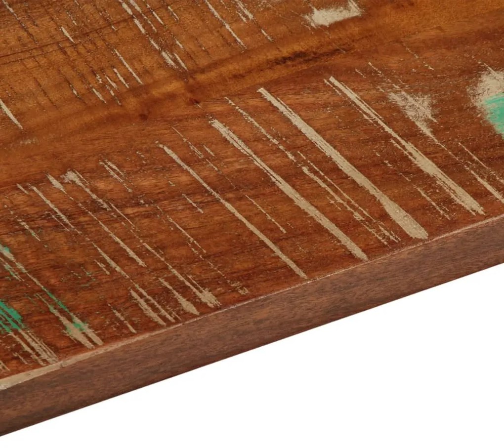 Tampo de mesa quadrado 60x60x1,5 cm madeira recuperada maciça