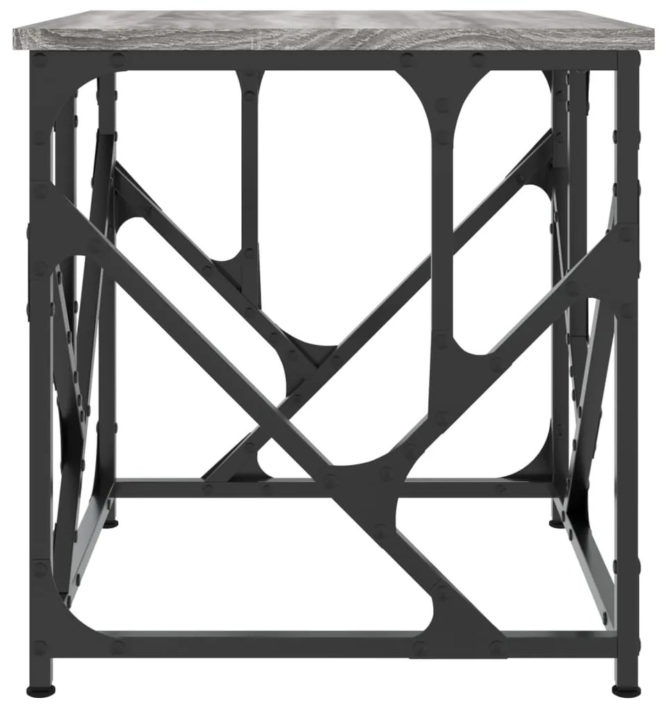 Mesa de centro 45x45x47,5 cm derivados de madeira cinza sonoma