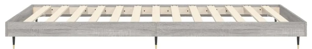 Estrutura cama 90x190 cm derivados de madeira cinzento sonoma
