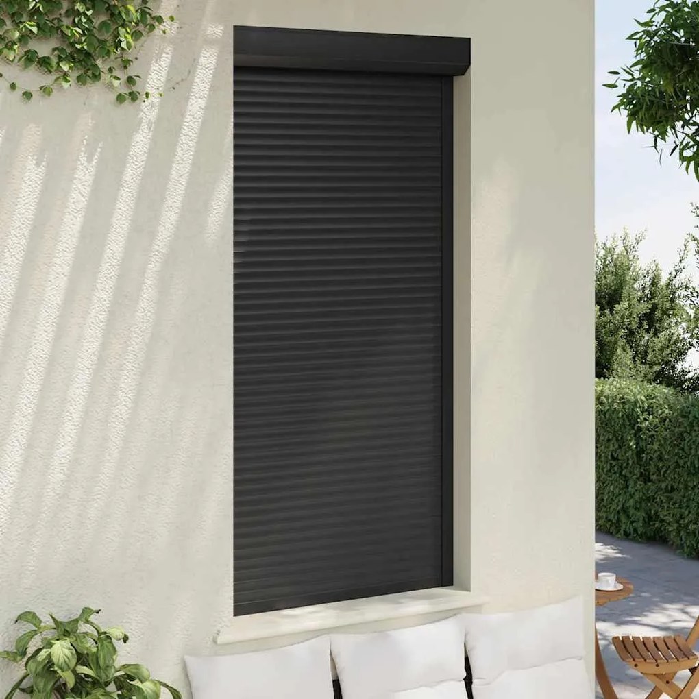 Persiana de enrolar em alumínio 100x210 cm antracite
