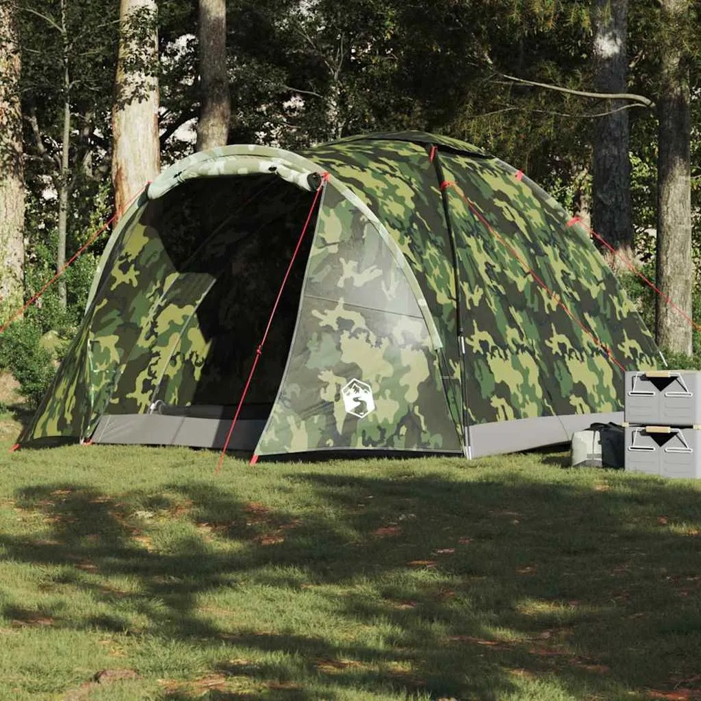 vidaXL Tenda de pesca para 2 pessoas impermeável camuflagem