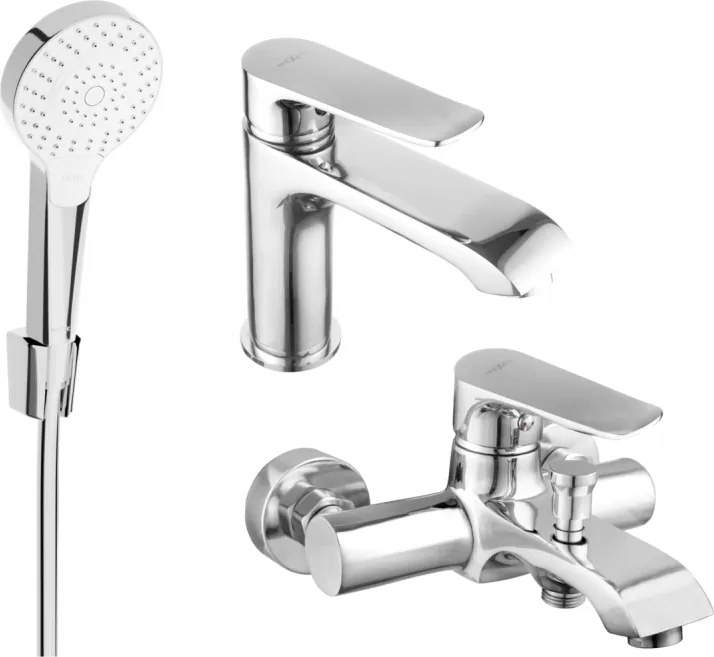 Mexen Pecos R05 conjunto de banho, cromado - 72703R05-00