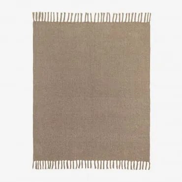 Manta Plaid Em Chenille Maidina Castanho Trigo & 130 X 150 Cm - Sklum