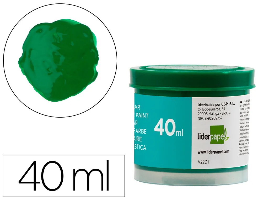 Guache Escolar 40 Ml Verde