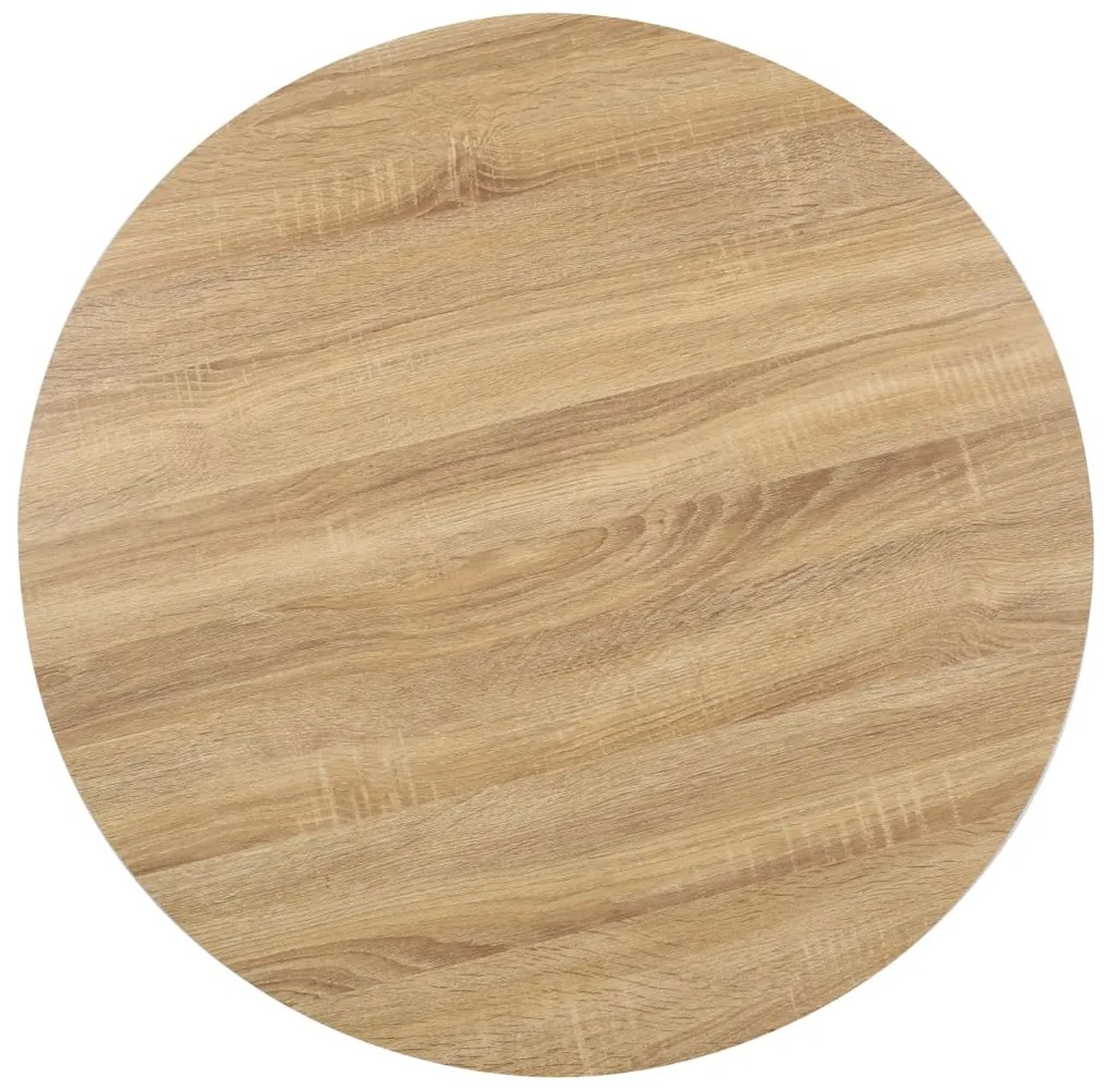 Mesa bistrô 80 cm MDF castanho-claro