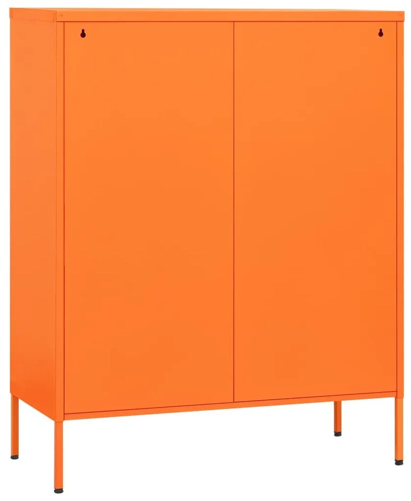 Cómoda/aparador com gavetas aço 80x35x101,5 cm laranja