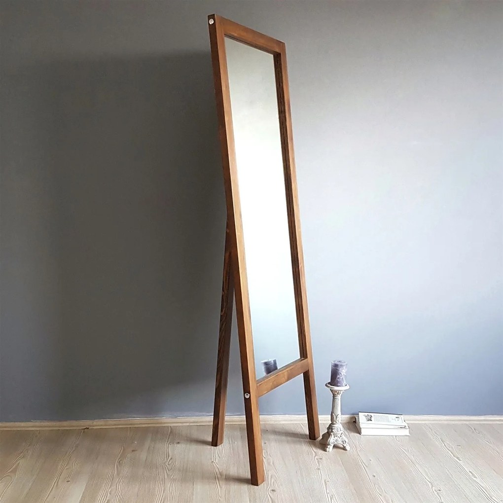 Espelho Cheval A43 – Nogueira – 55x170 cm