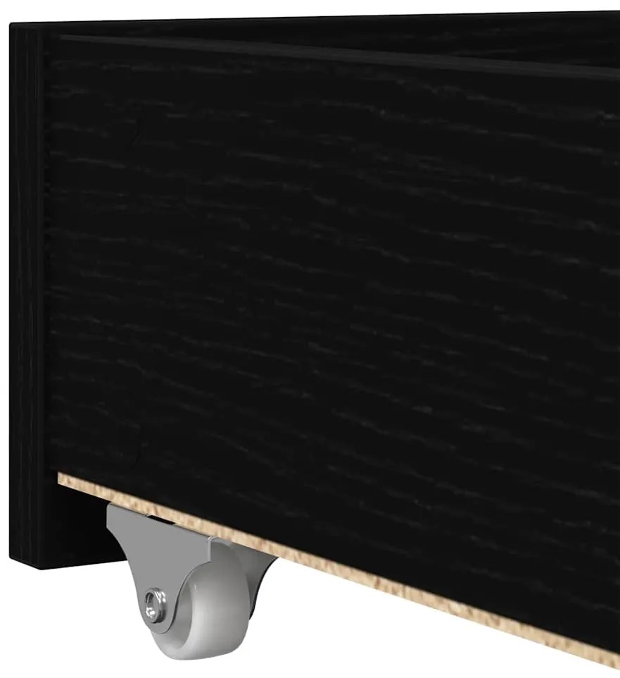 Cama Carvalho Preto Madeira Derivada 90 x 200 cm Durável Cama