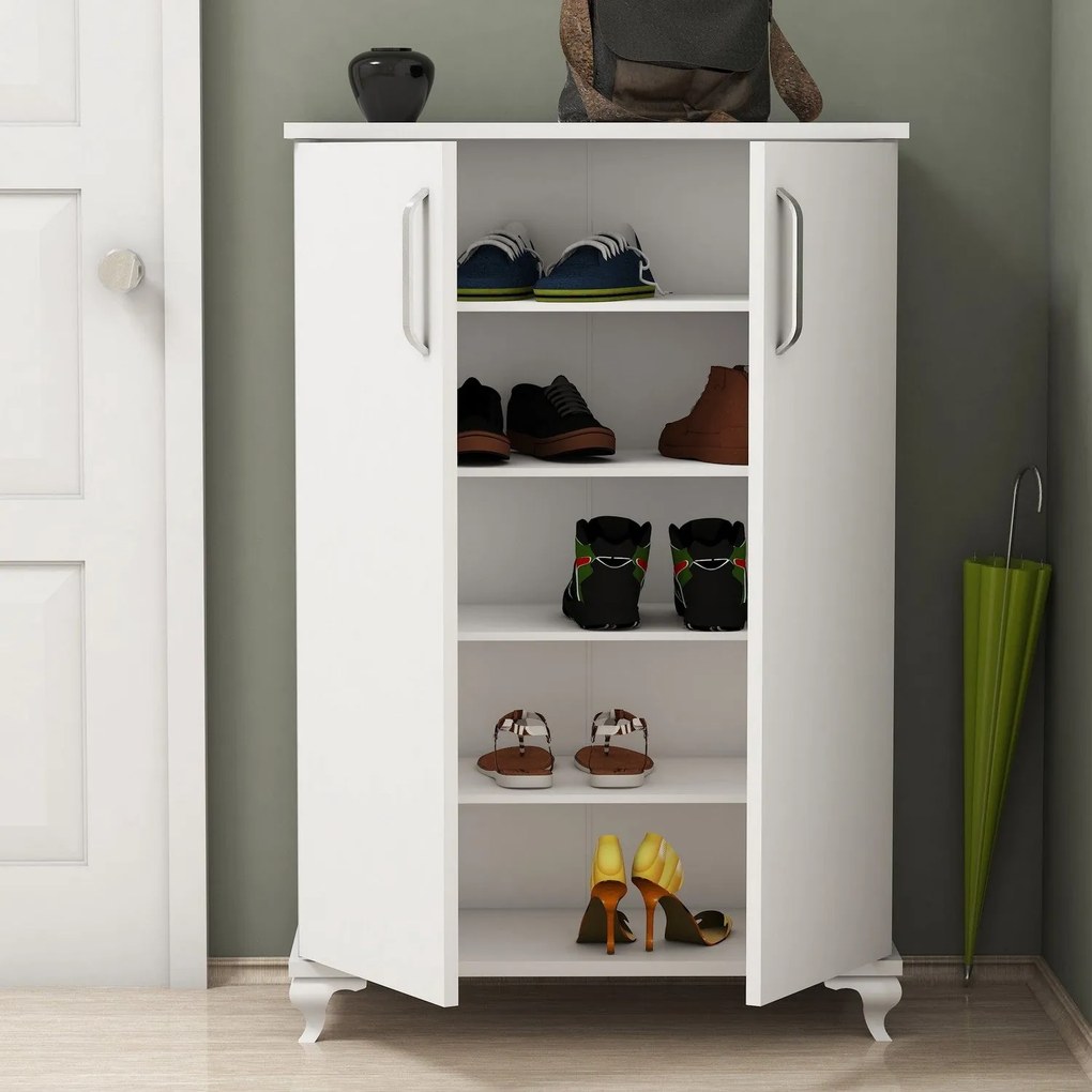 Sapateira Asta – Branco – 72 cm x 100 cm x 32,5 cm
