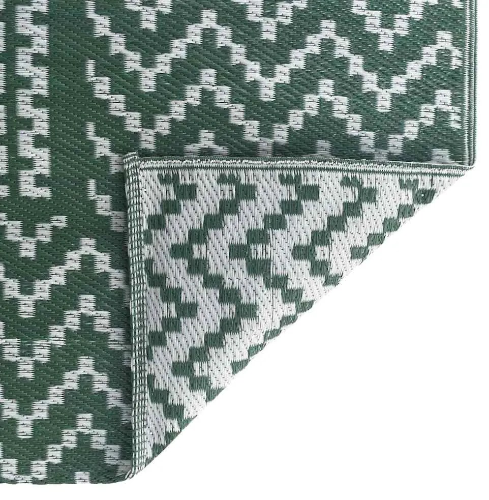 Cobertor de Exterior ARAKIL Verde e Branco Poliéster 300 x 400 cm