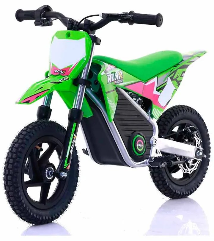 Mini moto elétrica para crianças Minicross electrica 250W 12/12"  Warrior MX-E250 Verde