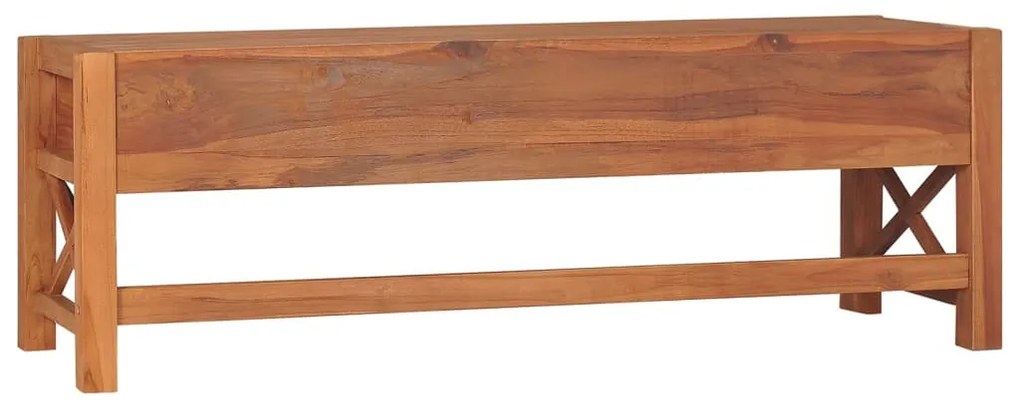 Móvel de TV com gavetas 120x40x45 cm madeira de teca maciça