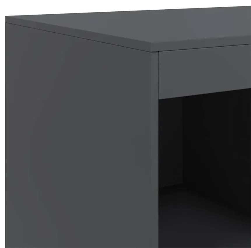 Aparador alto 67x39x95 cm aço antracite