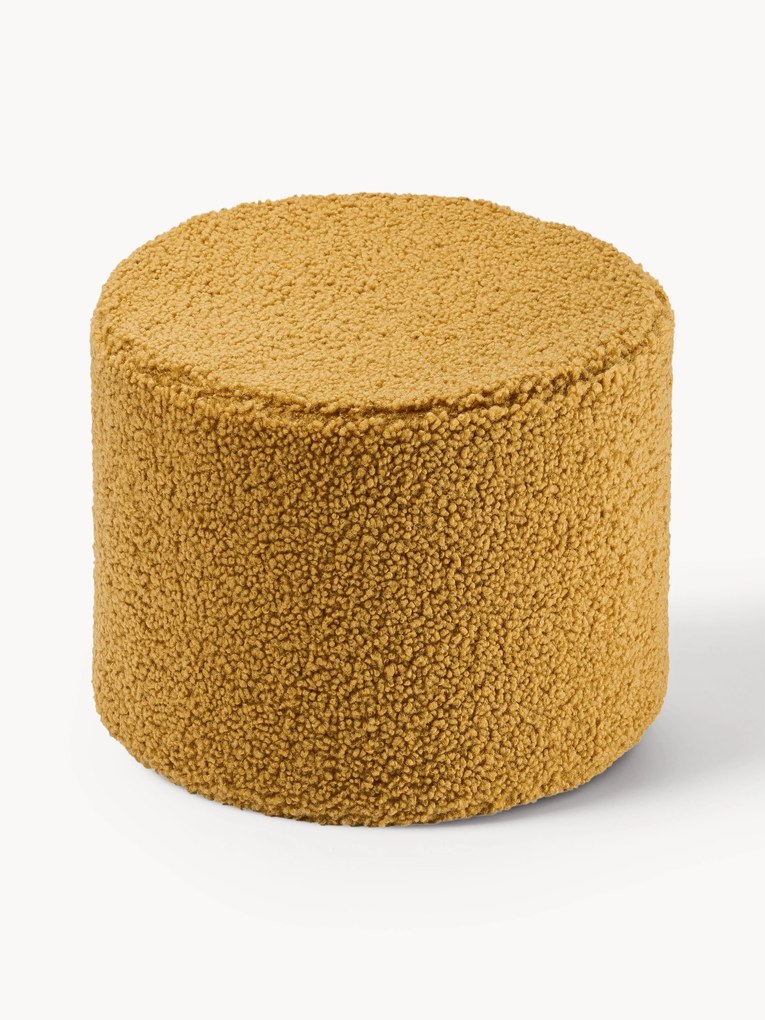 Kids' Teddy Pouf Sugar, Ø 40 cm