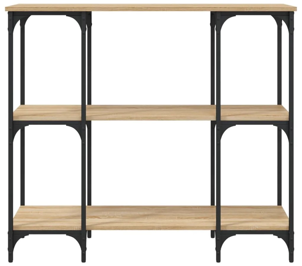 Mesa consola 102x35x90 cm derivados de madeira carvalho sonoma