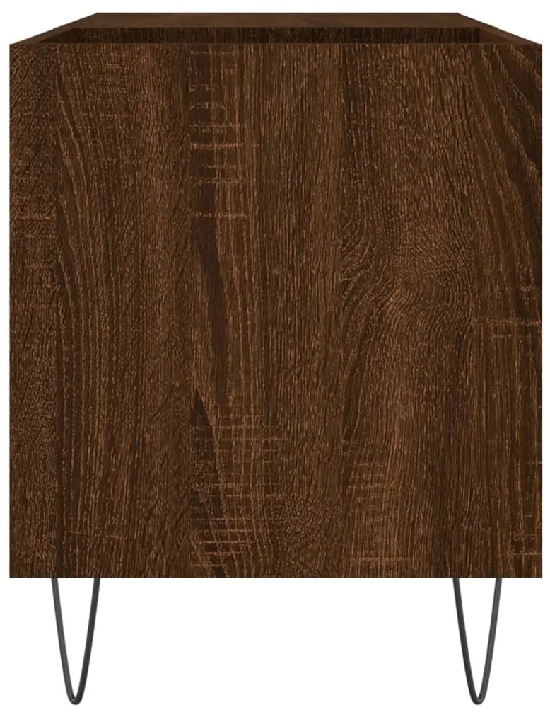 Armário p/ discos 85x38x48 cm deriv. madeira carvalho castanho
